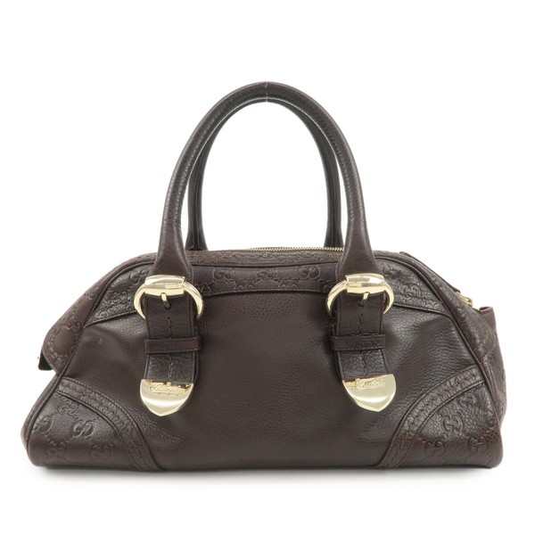 GUCCI Guccissima Leather Mini Boston Bag Hand Bag 181508 Auth Used