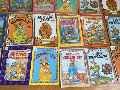 PBS Cartoon Storybooks Marc Brown ARTHUR Book Lot Bedtime 24 Story Picture Books - Picture 6 of 7