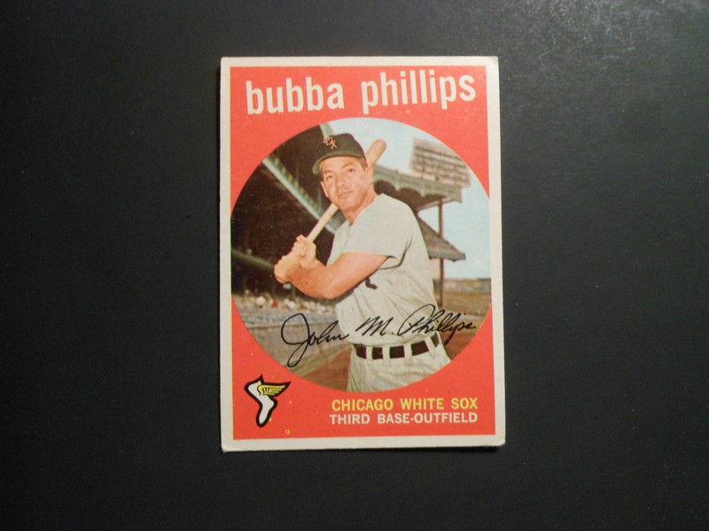 1959 TOPPS BASEBALL #187 BUBBA PHILLIPS    CHICAGO WHITE SOX