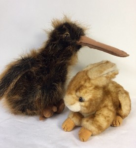 Ty Beanie Buddies Beak Long Haired Kiwi Bird Beanie Minksy Bunny