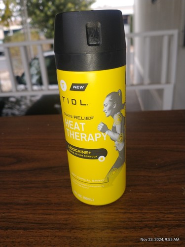 TIDL HEAT THERAPY Pain Relief Spray LIDO.. + TRIPLE ACTION FORMULA 3.oz x 1