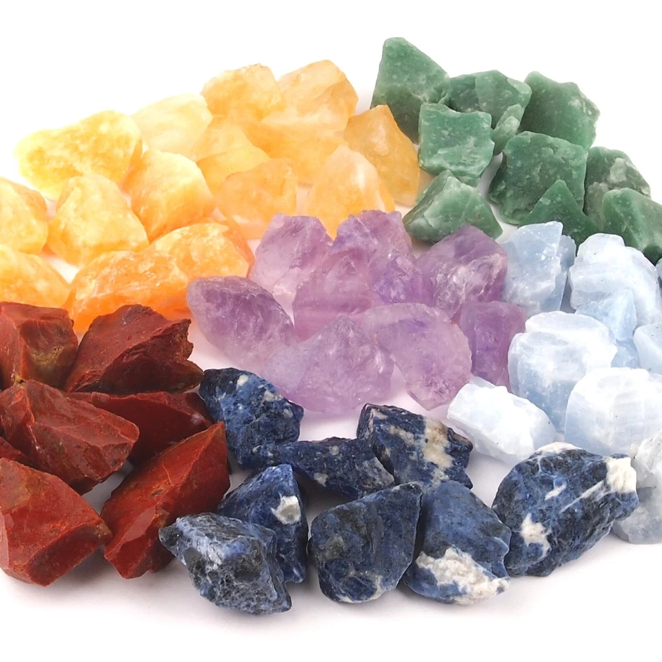 500 g Chakra Wasserstein - Mischung / Rohsteine | Heilsteine Ø ca. 30 - 50 mm - Bild 4 von 4