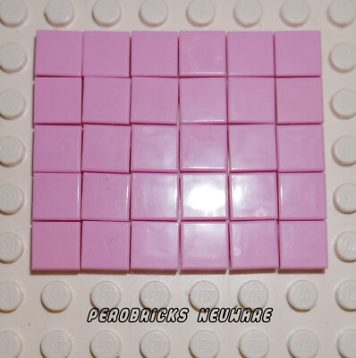 LEGO  30 x Fliese/Fliesen 1x1 hell rosa bright pink #3070b NEUWARE