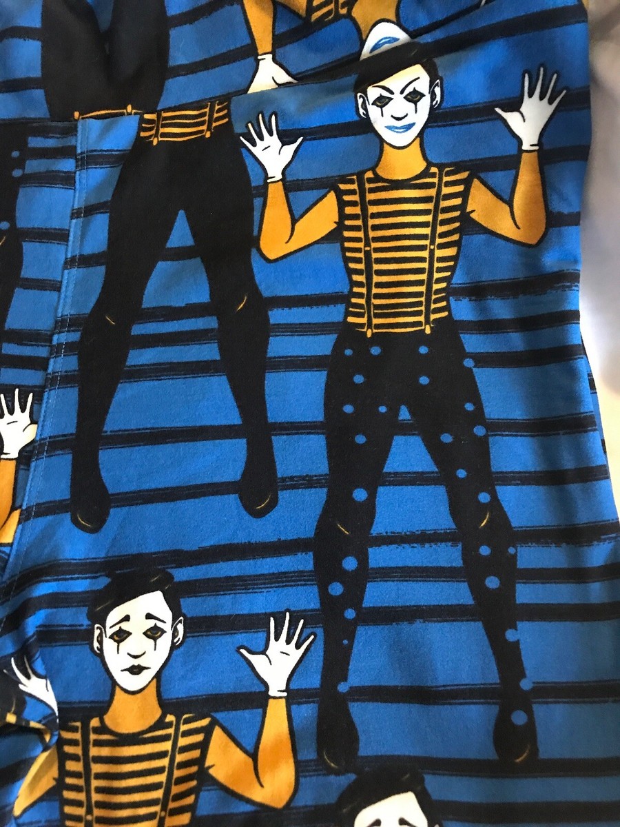 Leggings LulaRoe Vintage TC - Taille Tall & Curvy, Motif Mime Licorne - Neuf Avec étiquettes