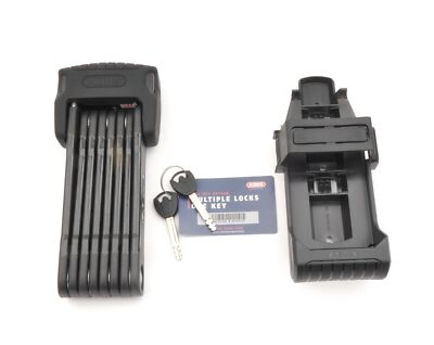 Abus Bordo 6500K/120 Faltschloss inkl. 2 Schlüssel + SH-Schlosshalter Level 15