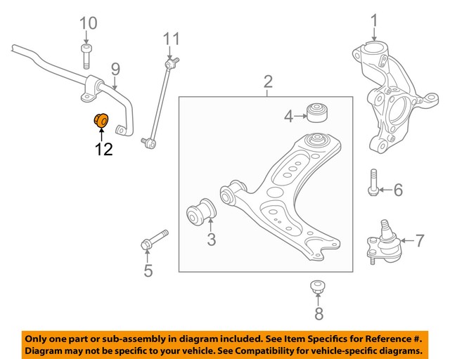 AUDI OEM 0818 TT Quattro Stabilizer BarFrontStabilizer Link Nut