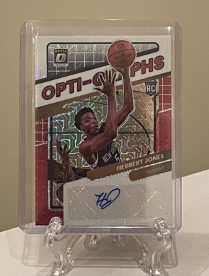 2021-22 Panini Optic Choice  Herbert Jones Rookie Opti-Graphs Auto  Pelicans