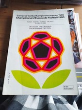 Europa 80 EUROPEAN FOOTBALL CHAMPIONSHIP ITALY 1980 official  Programme Dutch ed