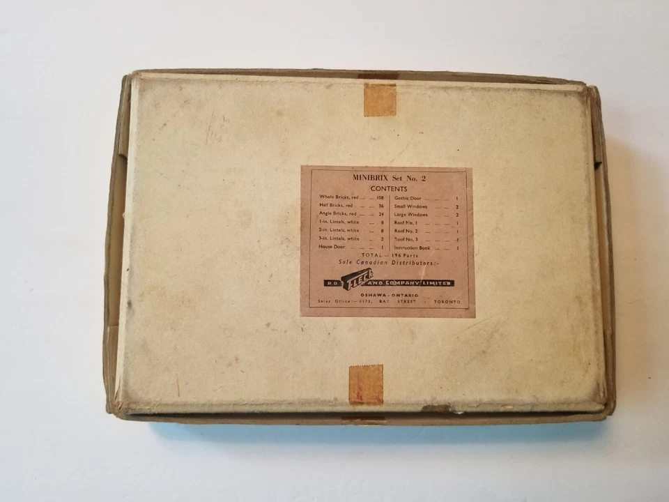 VINTAGE MINIBRIX Series # 2 Rubber Block Building Set - Image 2 of 4