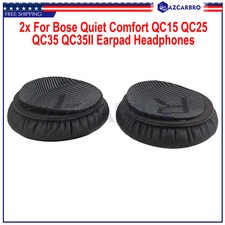 2x For Bose Quiet Comfort QC15 QC25 QC35 Earpad Headphones Black Ear Pad Cushion