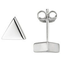 Ohrstecker Ohrringe Dreieck 925 Silber Silberohrstecker Ohrschmuck Schlicht