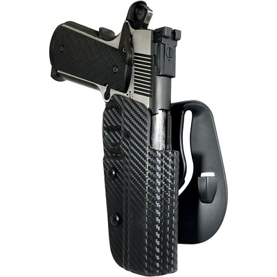 Black Scorpion Gear OWB Kydex Paddle Holster fits 1911 5'' w/ Full Dust ...