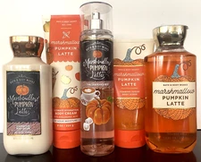 Bath & Body Works MARSHMALLOW PUMPKIN LATTE Scrub~Lotion~Mist~Cream~Shower Gel 5