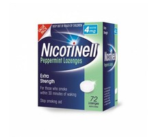Nicotinell Peppermint Lozenges 4mg Extra Strength 72 Pack - Stop Smoking Aid