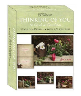 CARD-BOXED-SHARED BLESSINGS-THINKING OF YOU FLORAL