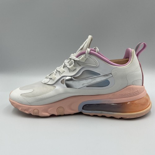Nike Air Max 270 React CZ8131-100 Lace Up Sneaker Women’s Size 8.5 Pink Purple - Picture 4 of 14