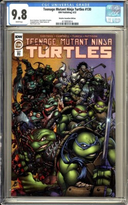 TEENAGE MUTANT NINJA TURTLES #130 - 1:10 Retailer Incentive Cover  CGC 9.8 IDW