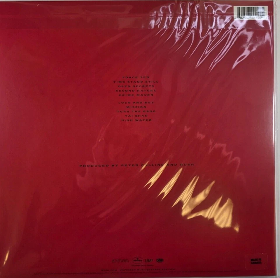 Rush Hold Your Fire LP Album vinyl record 2016 remastered reissue - Image 2 of 4