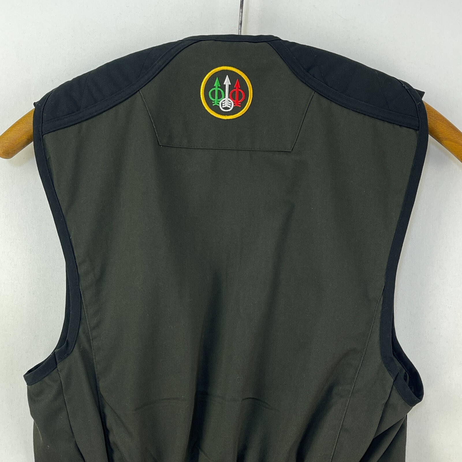 Beretta Shooting Vest Mens XS Green Recoil Pad Clay Skeet Trap Mesh