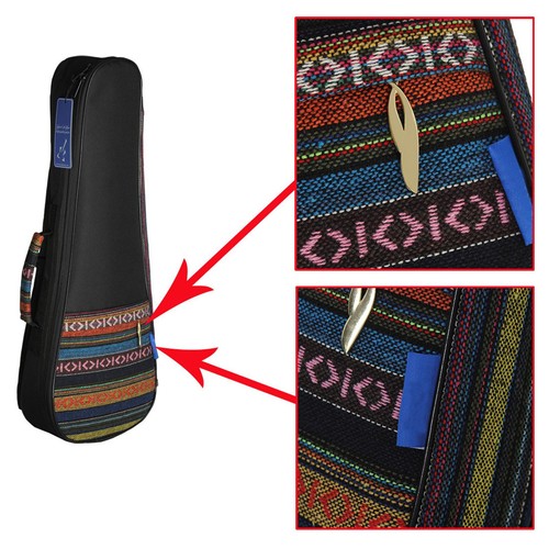 Concert Ukulele Bag Concert Padded Ukulele Case Bag Ethnic Woven Ukulele Bag - Picture 3 of 12