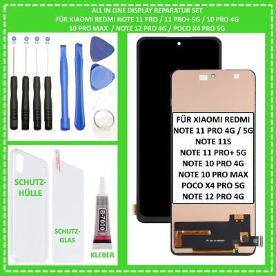 LCD Display für Xiaomi Redmi Note 11 Pro / Pro+ 5G / 10 Pro 4G / 10 Pro Max / 12
