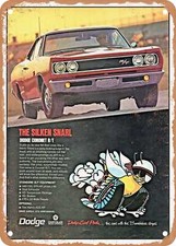 Metal Sign - 1968 Dodge Coronet Rt Vintage Ad