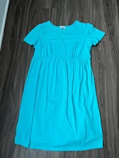 Women’s Plus Size 1X Aqua Short Sleeve Dress