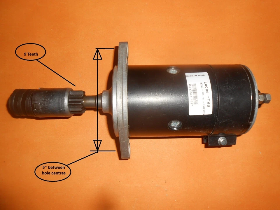 TRIUMPH 2000 Mk1 TRIUMPH VITESSE (1967-1975) NEW STARTER MOTOR-LUCAS LRS101 - Image 2 of 4