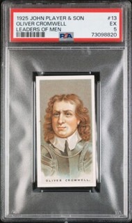 OLIVER CROMWELL 1925 John Player & Sons Leaders Of Men #13 PSA 5 EX