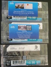 Tarjeta de metro Citi de Nueva York sellada rara. Tarjeta promocional rara. TODAS LAS 3 VARIACIONES...RARAS