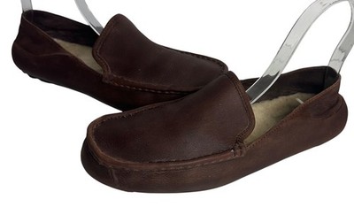 UGG Mens Leather Shearling Loafers Ugg Sheepskin leather loafers | The Fashion Square main image 3