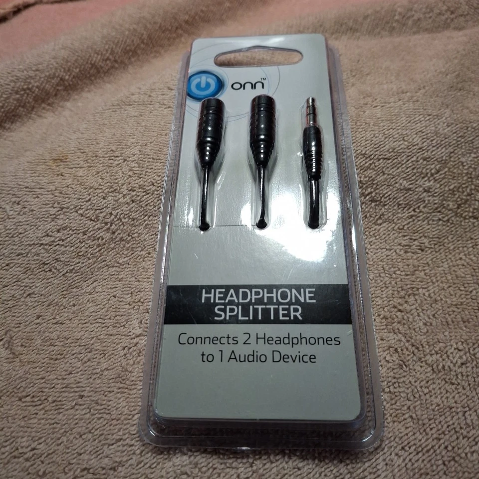 ONN Headphone Splitter Black - Ships from USA - Image 2 of 4