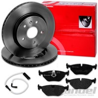 Brembo Bremsscheiben 298Mm + BelÄGe Hinten Passend FüR BMW 5Er E39 Nur Limo