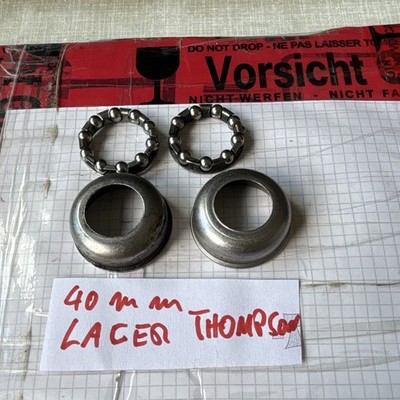 Thompson Steuersatz - Kugellager Set 40 mm silber - 4-teilig