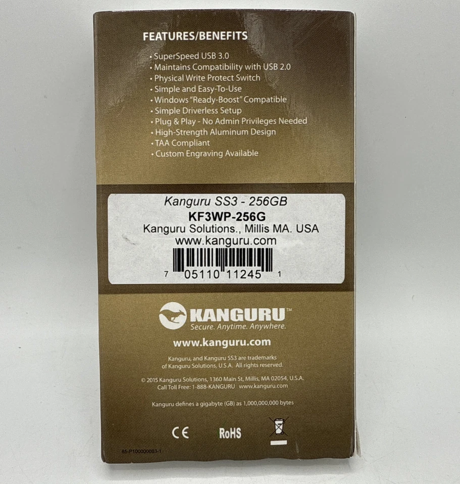 Kunguru SS3 USB 3.0 256GB High Performance Super Speed Flash Drive - Image 2 of 2