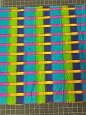 Living Rainbow Geometrics 6670 RARE 1 yard 100 Cotton Fabric Free Ship SBB