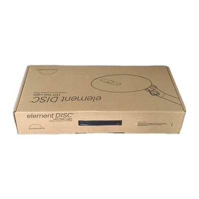 Humanscale Element Disc LED Light - SILVER | with Desk mounting base