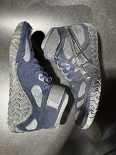 Asics Aggressor 2 Wrestling Shoes Blue/Gray Mens Sz 9.5 Lifting Boxing MMA Rare