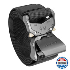Jukmo Tactical Belt Military Hiking Rigger 1.5 Nylon Web Work Belt Heavy Duty