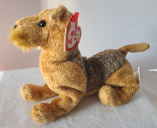 Ty Beanie Baby Whiskers the Dog  NEW NWMT toy stuffed Plush Retired