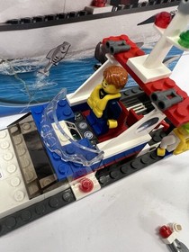 LEGO CITY: Fishing Boat (4642) With Box Mini Figures & Instructions Shark