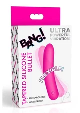 Bang Tapered Flexible Silicone Rechargeable Bullet - Pink