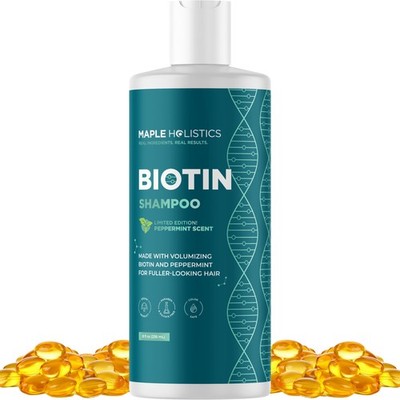 Volumizing Biotin Shampoo for Thinning Hair - Thin 8 Fl Oz Sulfate Free Peppermi