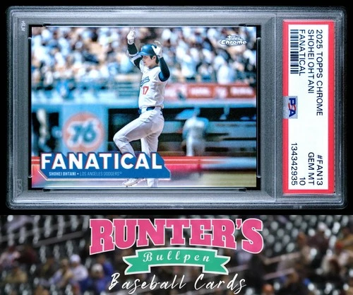 2025 Topps Chrome Fanatical #FAN-13 Shohei Ohtani Dodgers PSA 10