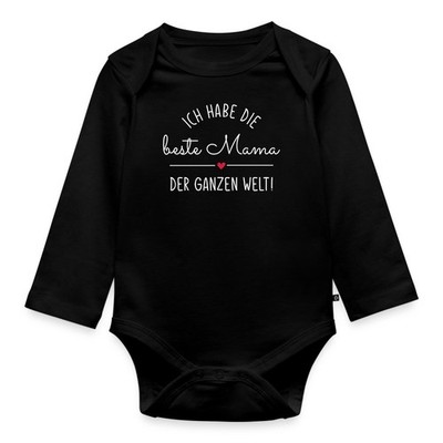 Ich Habe Die Beste Mama Der Ganzen Welt Muttertag Baby Bio-Langarm-Body