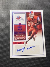 2016 Panini Contenders Draft Picks  Ticket Marteze Waller #341 Blue Foil 