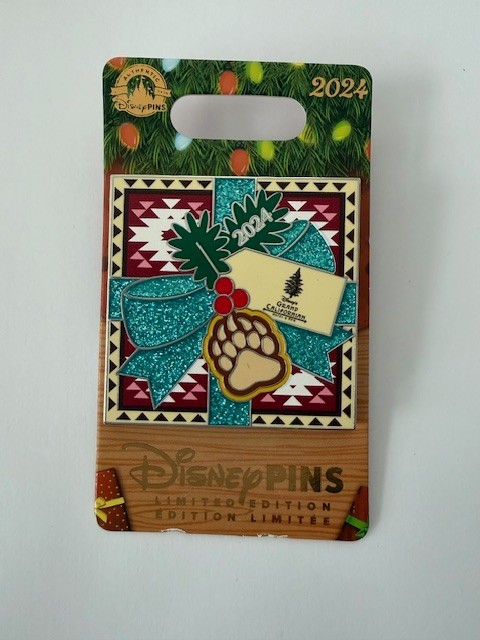 DLR Grand Californian Humphrey Resorts Christmas 2024 Christmas Disney Pin B