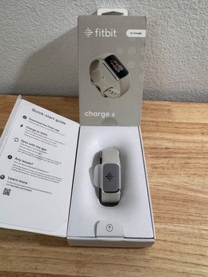 *Read* Fitbit Charge 6 Fitness Tracker Silver/Porcelain (New Open Box)