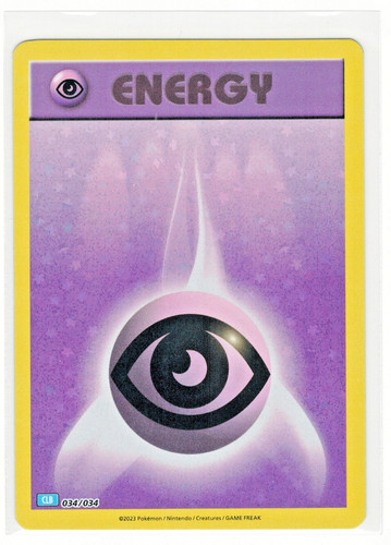 Psychic Energy 034/034 CLB Classic Box Blastoise Deck Holo Pokémon TCG 2023 NM