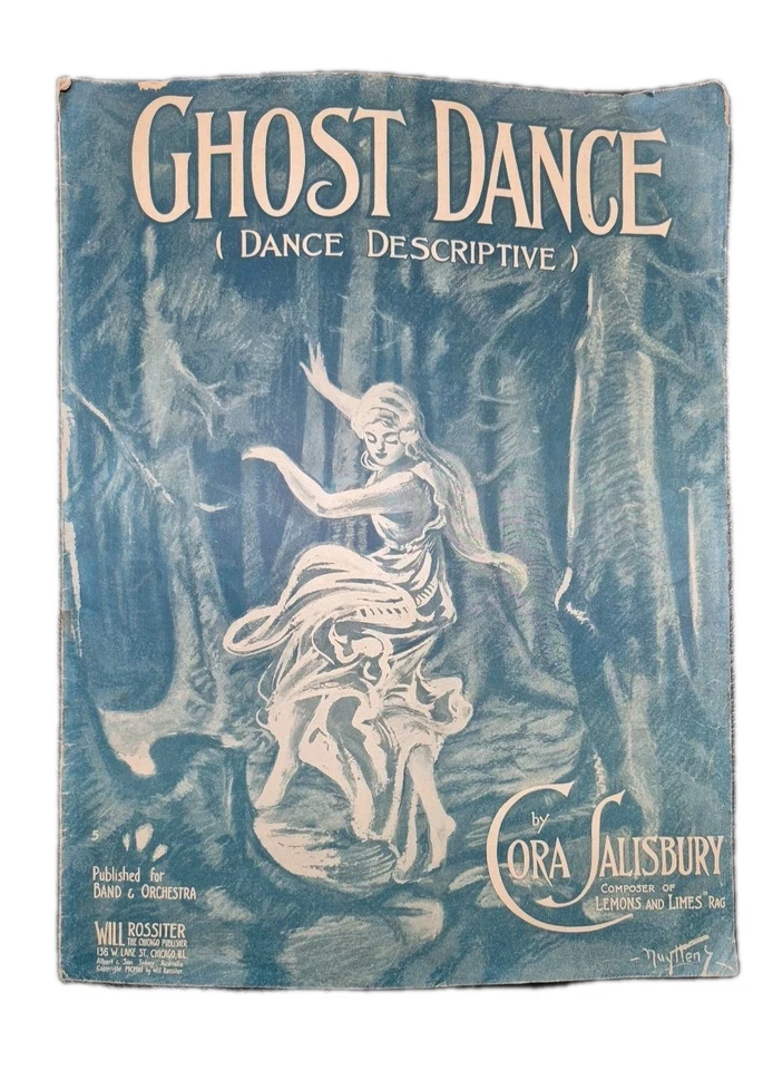 Partituras raras Ghost Dance 1911 de Cora Salisbury Foto 2 de 4